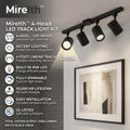 Mirelth™ 4-Head Dimmable LED Track Lighting Kit with Rotatable Heads