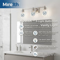 Mirelth™ 3-Light Bathroom Vanity Light with Anti-Fog Glass Shades