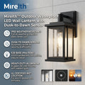 Mirelth™ Outdoor Waterproof LED Wall Lantern with Dusk-to-Dawn Sensor