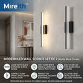 Mirelth™ Set of 2 Modern LED Wall Sconces with Frosted Acrylic Shades